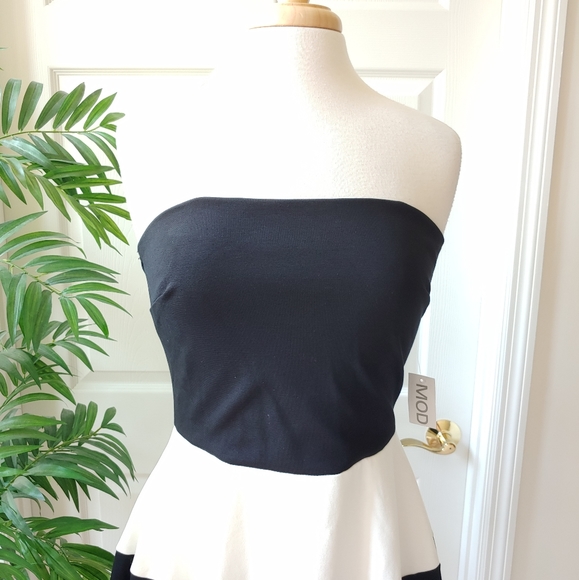 (SOLD) MOD Striped Tube Fit & Flare Mini Dress - Picture 3 of 9